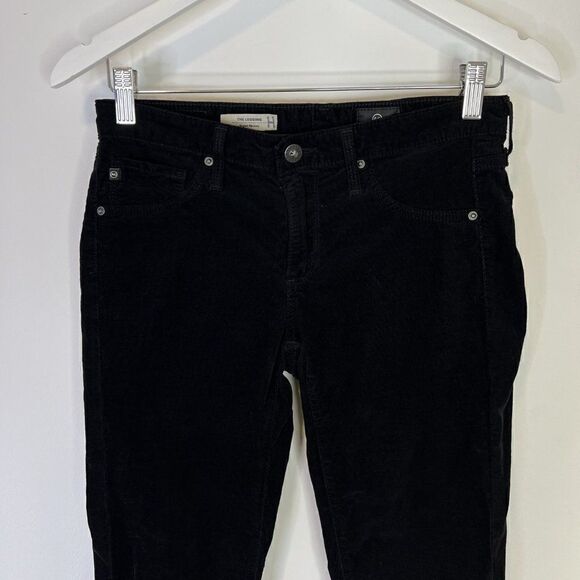 AG Adriano Goldschmied The Legging Super Skinny Black Corduroy Pants - Picture 4 of 7